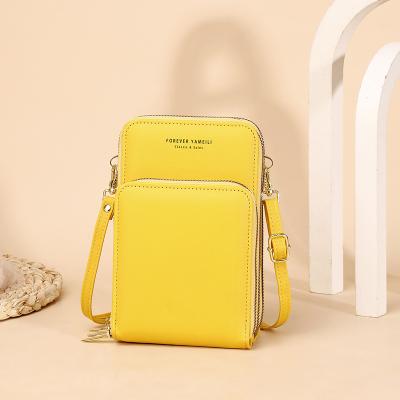 China Waterproof Mobile Phone Bag Women Handbags Large Capacity Shoulder Bag Female Messenger Bag Wallet for sale