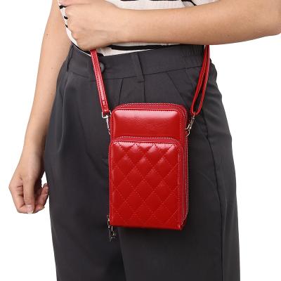 China Daily Cross - Body Bag OEM PVC Touch Screen Mobile Phone Bag Women's Bag Female Wallet Cross - Body Bag for sale