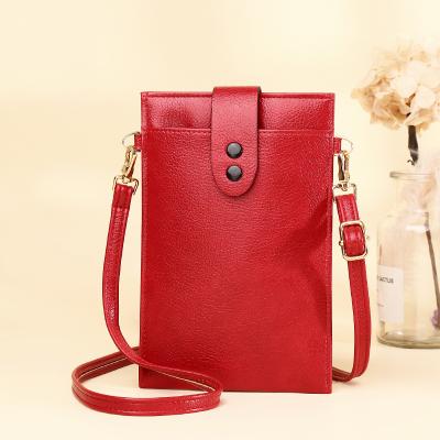 China New PU Women Shoulder Bag Small Messenger Bag Solid Color And Simple Vintage Sling Square Bag for sale