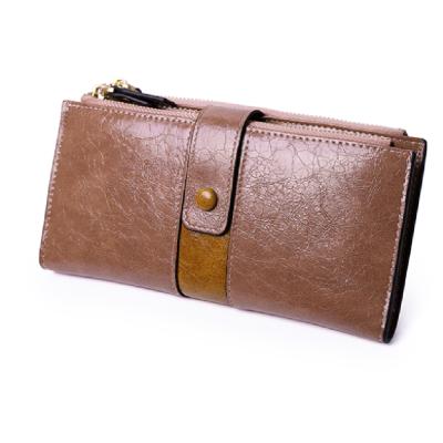 China Acceptable Custom Luxury Vintage Mens / Womens Wallet Credit Card Bag Luxury Long Handbag for sale