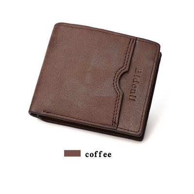 China 100% Leather Wallets Premium Product Fashion PU Men's Multi Card Position Wallets For Man Short Black Wallet for sale