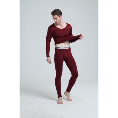 China QUICK DRY Mid-Slim Gray Full V-Neck Long Johns Men Eco-Friendly for sale