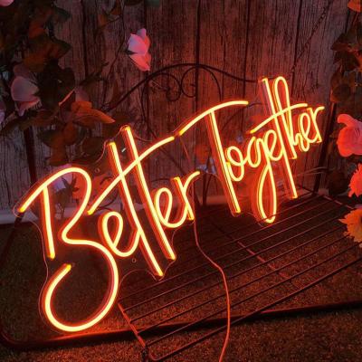 China Custom Wall Mounted Sign Residential Drop Shipping Store Name Logo Personalized Flex Neon Signs Acrylic Custom For Room for sale