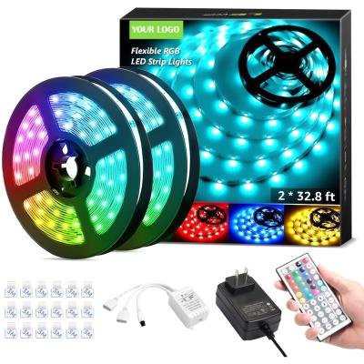 China LANDSCAPE Smd5050 RGB Color Changing Waterproof 44key Ip65 Ip67 Ip68 Remote Control Strip Light Led Kit For Christmas Party for sale