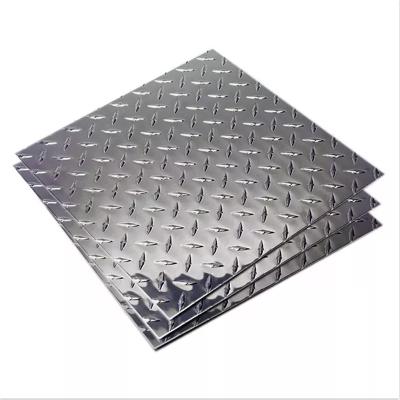 China 6mm Thick Stainless Checkered Plate 316L Decorative Sheet Metal 4x8 for sale