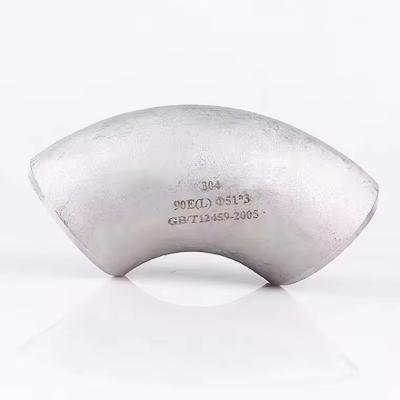 Cina Vendita a caldo 2 mm di spessore Acciaio inossidabile Sanitary Elbow Pipe Fitting in vendita