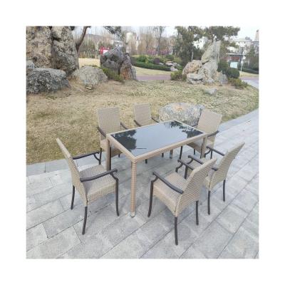 China Sofa Villa Seven Piece Set Modern Outdoor Waterproof Garden Furniture for sale