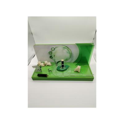 China Fashion Style Exquisite Appearance Green Acrylic Stand Best Quality Best Price Acrylic Lipstick Display for sale