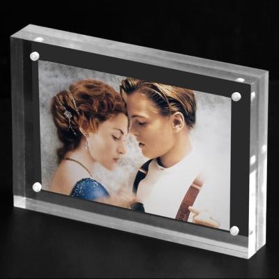 China Wholesale custom made luxury 5x7 inch sublimation wedding magnet picture frame acrylic magnetic photo frame for sale