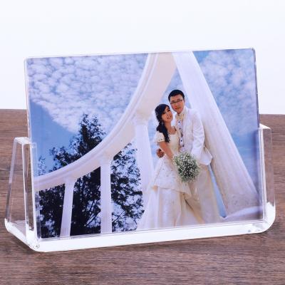 China Wholesale Custom Made Luxury 4x6 Inch Sublimation Wedding Picture Frame Luxury Acrylic Photo Frame Stand for sale