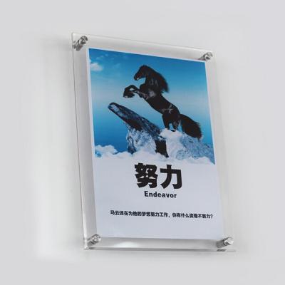 China Environmental friendly style hot sale single polystyrene photo frame wall plastic acrylic picture frame with photo customized for sale