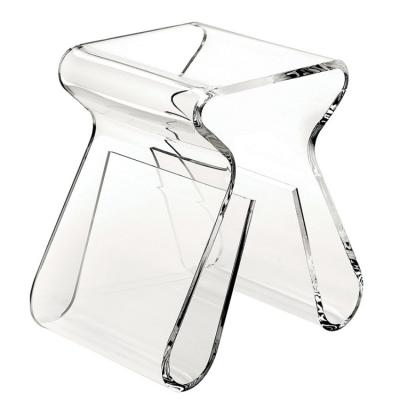 China Convertible Clear Acrylic Stacking Nesting Desk Modern Cheap Dining Stationery Customized Table Cafe Set for sale