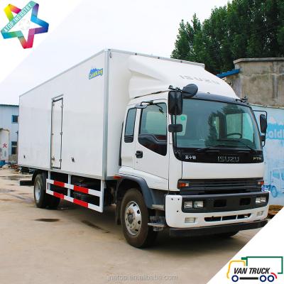 China Single Duty 7.2m Cabin 16T Refrigerated Truck Body FTR Middle Chassis Refrigerated Truck for sale