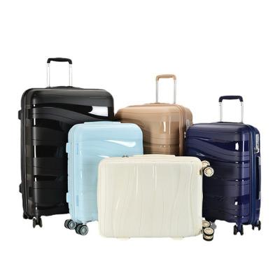 China 2022 new style pp luggage 3 pieces set travel plastic bags travel luggage best brand for sale