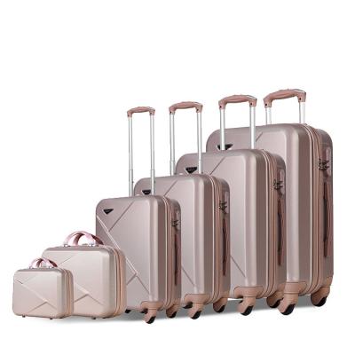 China ABS Suitcases Luggage 3 Pieces Set Suitcase Travel Luggage Set For Travel ABS Outdoor Luggage Customizable for sale