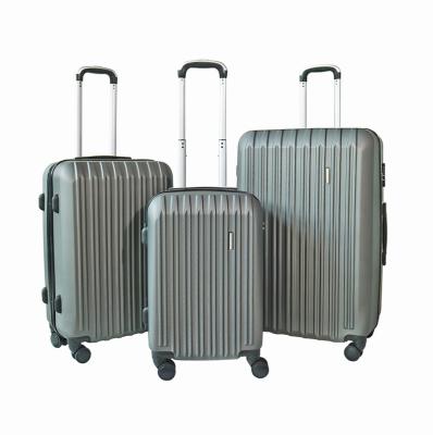 China Durable Ready To Ship Combination To Lock Running ABS Trolley Suitcase Set Luggage Sets For Travel for sale