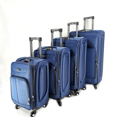 China Hot Sales Travel Luggage Set Travel/Business/Outdoors Travel Suitcase Soft Light Weight With Digital Lock Nylon Case Suitcase for sale