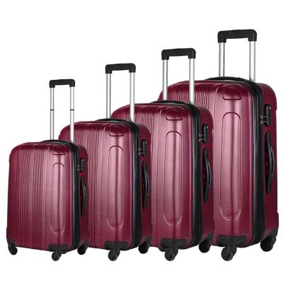 China ABS Hardcase Lightweight Durable Cabin Trolley Airport Delivery Luggage Travel Trolley Moving Suitcase 3 Pieces Luggage Bag for sale