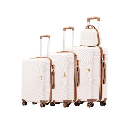 China 2022 New BOLATU ABS Popular High Quality Fashion 360 Wheels Customizable Luggage 3 Sets for sale