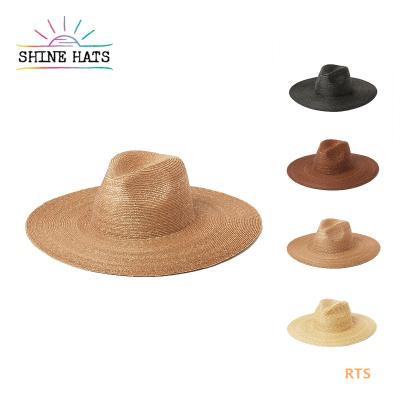 China OEM 0.6cm Missing Brim Color Women Ladies Wide Sombreros Fashion Luxury Custom Hat Beach Straw Wheat Width Picture Shinehats Sun Hat for sale