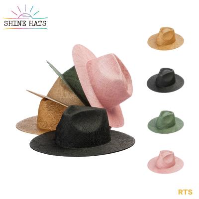 China Custom Wholesale OEM Vintage Sun Sombreros Woman Hat WideJazz Brim Straw Hats Character Shinehats For Women Beach Colorful for sale