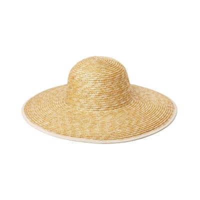 China Wide Luffy Sombreros De Paja Straw Hat Round Lid Women Straw Brim Sun Hat Straw Shinehats Wholesale Custom Natural for sale