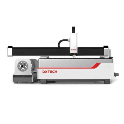 China Water cooled fiber laser metal sheet and pipe cutter 1500w pipe fiber laser cutting machine price for sale for sale