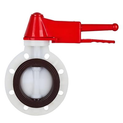 China Industrial Usage China valve factory ISO/ANSI/ASTM/DIN High/Low Temperature PVDF Butterfly Valve for Oil Gas Water and Power Plant, Chemical for sale