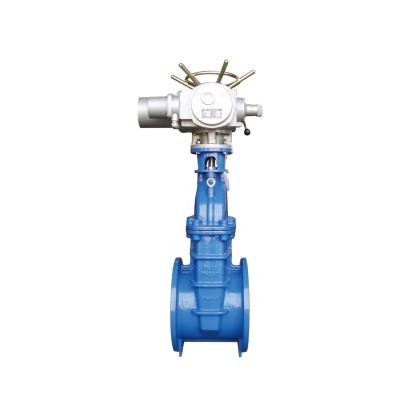 China Power Plant Kamroo China Manufacturer High Pressure Pneumatic Hydraulic CF8/CF8m Stainless Steel Plate Flat Electric Gate Valve for sale