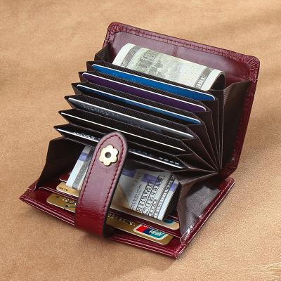 China Waterproof Minimalist Slim Wallet Men Custom Card Holder Genuine Leather Wallet for sale