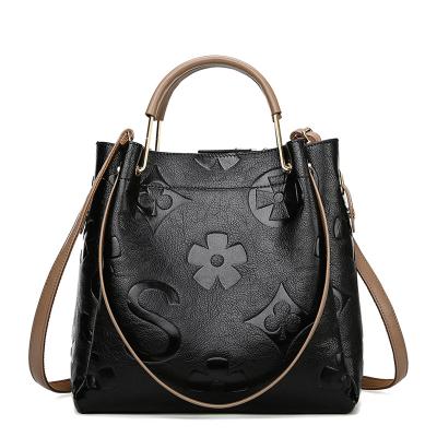 China Fashion Letter Pattern Leather Custom Large Capacity Wholesale Ladies Handbags For Women Luxury for sale