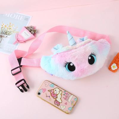 China Fashion Christmas 2021 Unicorn Small Plush Bag Student the new cartoon Mini Coin Purse For Kids cute for sale