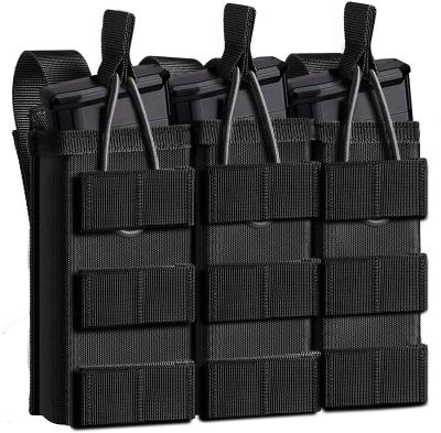 China Outdoor Rise Camping Trekking Hunting LQ Army Molle Mag Pouch Open-Top Single /Double/Triple Tactical Mag Pouch Elastic Kangaroo Rifle Magazines for sale