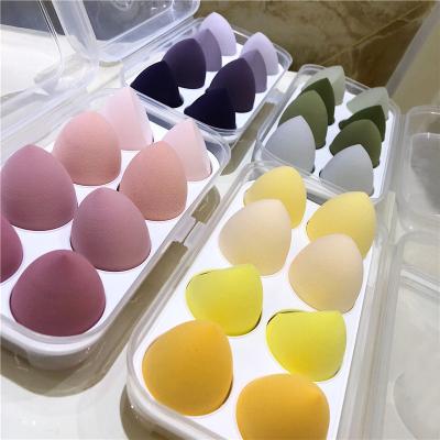 China Wholesale 8 Pcs Washable Custom Logo Makeup Sponge Private Label Latex Free and Vegan Makeup Sponge Blender for sale