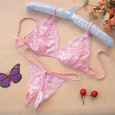 China Sexy Mature Woman Underwear Women Underwear Babydoll Sleepwear Bra + Sexy G-String Set for sale