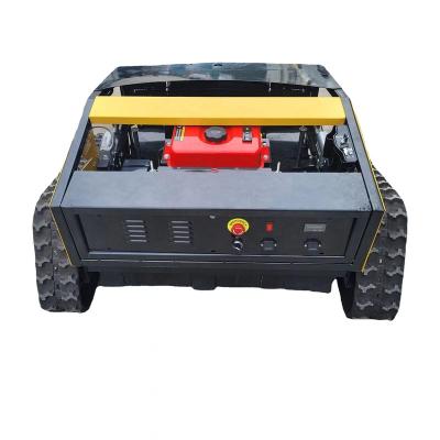 China 4-Stroke 1000mm Cutting Width Lawn Mower Crawler Climb Slpoe ROBOT MOWER Garden Remote Control Grass Cutter With Gasoline Engine for sale