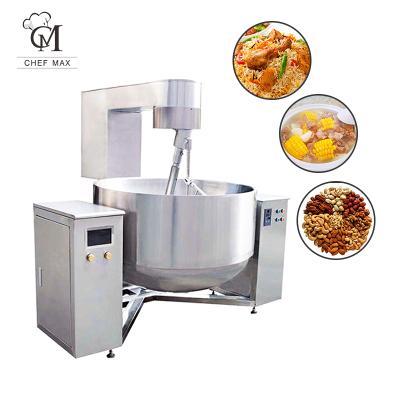 China Custom Automatic Electric Vegetable Processing Plant Kitchen Equipment Commercial Stew Cooking Machine/Halwa Churros Iscuit Sauce Cooking Machine for sale