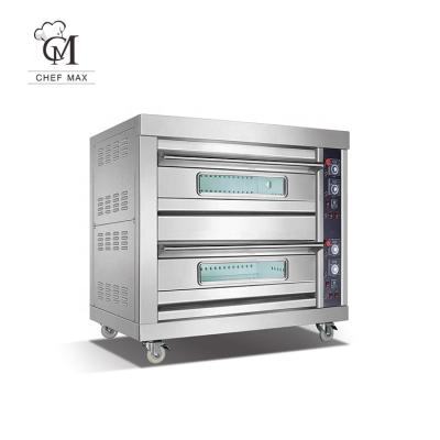 China Commercial Custom Split Type Bread Bakery Pizza Making Oven Electric Deck Oven Bake for sale