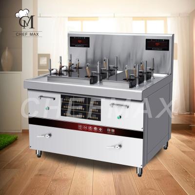 China Electric Cooker Commercial Stove Restaurant Automatic Lifting Pasta Noodle Cooking Stove 15KW 6 Basket for sale