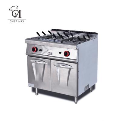 China High Efficiency 9KW Pasta Noodle Cooking Stove Commercial Vertical Electric Noodle Cooking Machine With Cabinet for sale