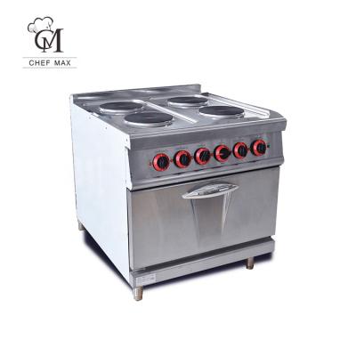 China High Efficiency Large Capacity Vertical 4 Head Food Cooker Electric Cooking Stove With Oven for sale