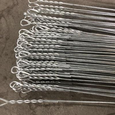 China PACKING 14gx14ft 75 Ties Factory Price Galvanized Single Loop Bullet Ties For Used Clothes Packing for sale