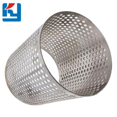 China Chemical Industry Perforated Wire Mesh Stainless Steel Sieve Basket Mesh for sale