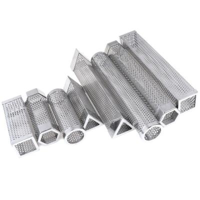 China Factory Price Easily Cleaned 12 Inch Perforated Stainless Steel BBQ Pellet Smoker Tube for sale