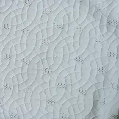 China Interlocking Stretch Haichun Mattress Fabric Pattern Jacquard 100% Polyester Fabric for sale