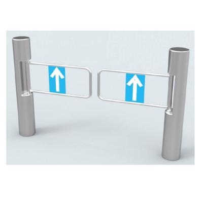 China Security Access Control Factory Professional High Quality Manual Simple Two Way Barrier Swing Turnstile For Supermarket With High Quality Access for sale