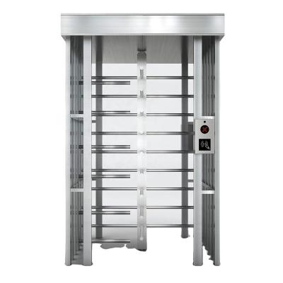 China Outdoor Antirust Turnstile Access Control Full Security Access Control Stainless Steel Waist Turnstile Gate For Park for sale