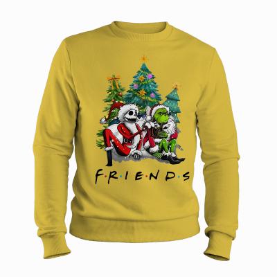 China Anti-wrinkle OEM/ODM Fashion Christmas 3d Digital Printed Pullover Unisex Sweatshirt And Hoodie Custom Unisex Clothing 300g for sale