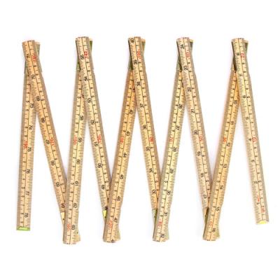 China Eco - Friendly 10 Times Folding Ruler 2 Metric Inch Folding Ruler Wooden Meters - High Grade Woodworking Ruler for sale