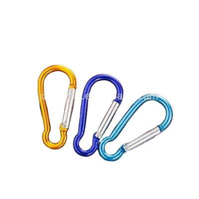 China Customized Different Logo Aluminum Hook Climbing Key Chain for sale